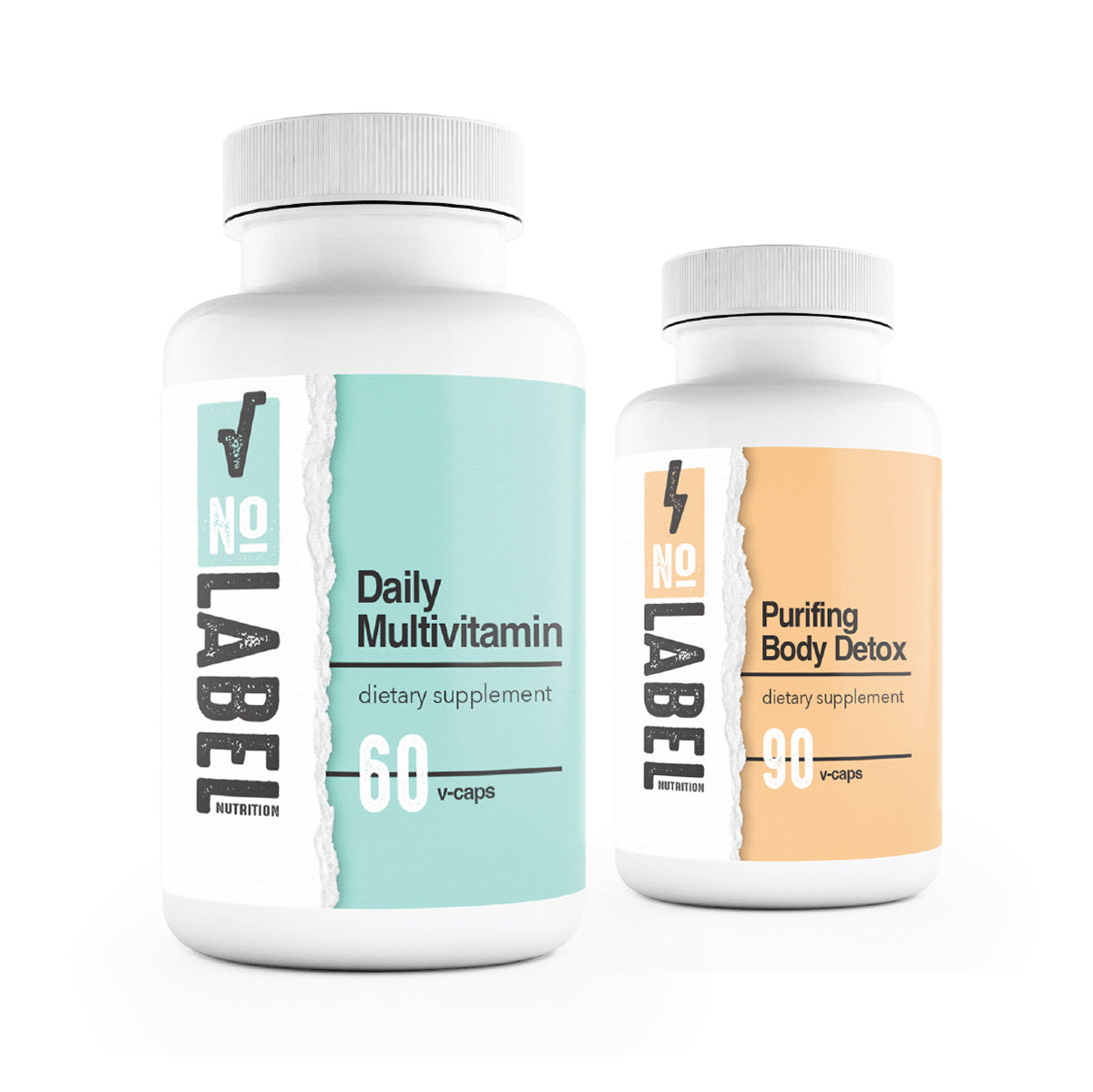 Two No Label Nutrition® products