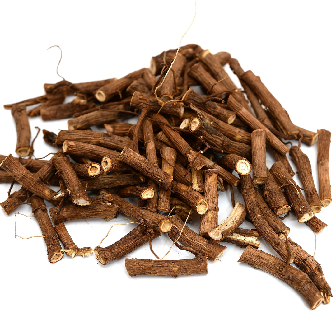 Siberian Ginseng Root on a white background