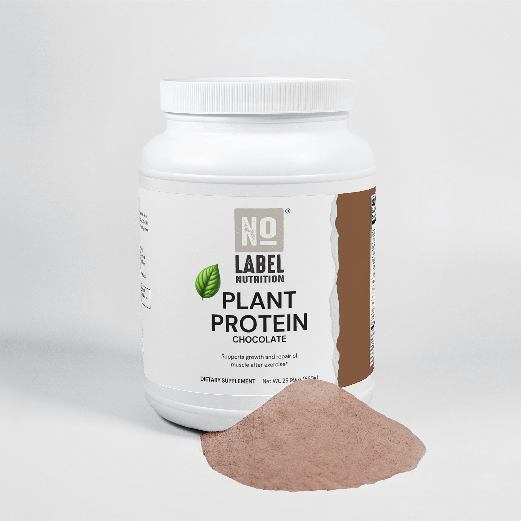 No Label Nutrition® Plant Protein (Chocolate)